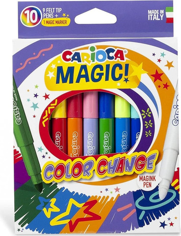 טוש קסם מחליף צבעים 10 יח CARIOCA
