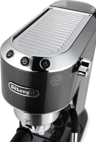מכונת אספרסו ידנית משולבת זרבובית הקצפה DeLonghi דלונגי Dedica Arte EC885 אפור
