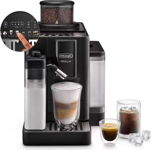 מכונת אספרסו אוטומטית Delonghi Rivelia Start EXAM420.55.BXL שחור