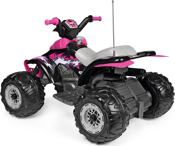 ממונע קורל 12V דגם Quad T-Rex צבע ורוד