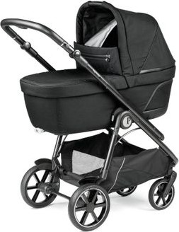 עגלת תינוק ולוצ'ה Veloce עם מנגנון נסיעה חלק, אמבטיה מרווחת ומשודרגת עם מעמד - צבע Licorice