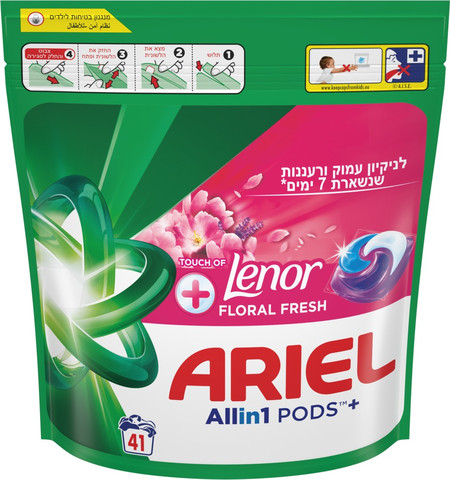 קפסולות ג'ל כביסה בניחוח לנור רענן
