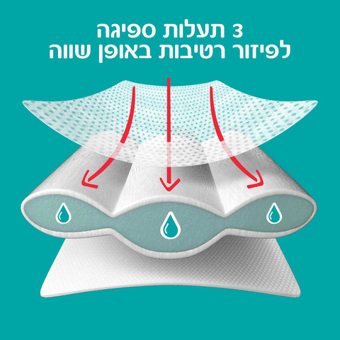 פמפרס בייבי דריי פנטס מכנסונים מידה 4  9-15 ק"ג