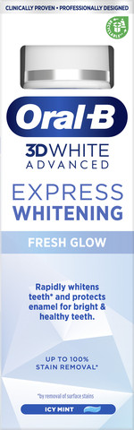 3D WHITE ADVANCED EXEPRESS משחת שיניים - להלבנה מרעננת