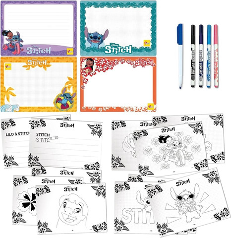 לוחות מחיקים עם סטיץ דגם Stitch Drawing School