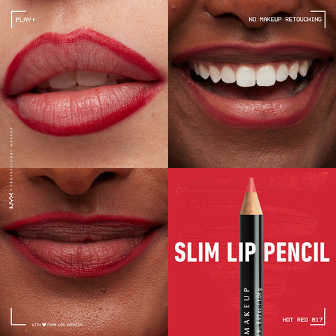 SLIM LIP עפרון שפתיים - HOT RED 817
