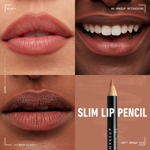 SLIM LIP עפרון שפתיים - SOFT BROWN 819