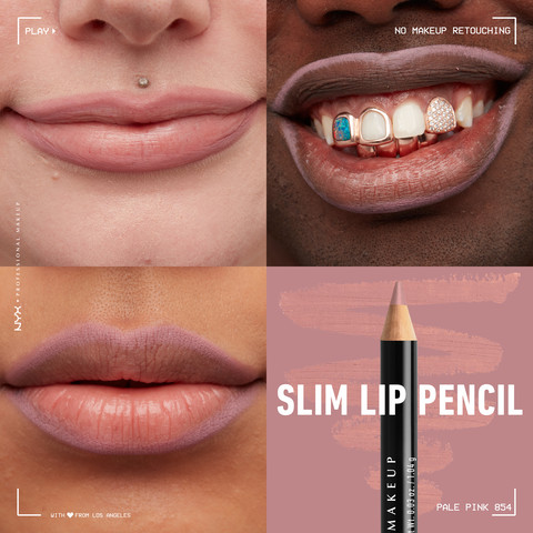 SLIM LIP עפרון שפתיים - PALE PINK 854