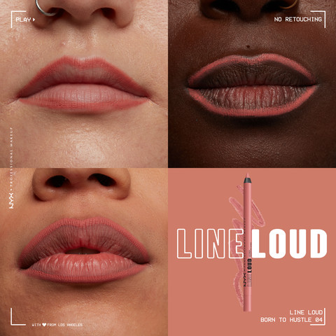 LINE LOUD עפרון תוחם שפתיים עמיד במים - BORN TO HUSTLE 04