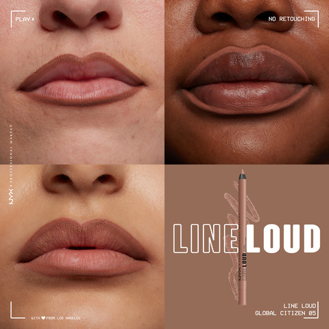 LINE LOUD עפרון תוחם שפתיים עמיד במים - GLOBAL CITIZEN  05