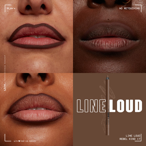 LINE LOUD עפרון תוחם שפתיים עמיד במים - REBEL KIND 17