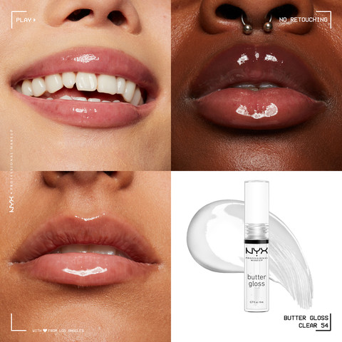 BUTTER LIP GLOSS גלוס מעניק גימור מבריק לשפתיים - SUGAR GLASS 54