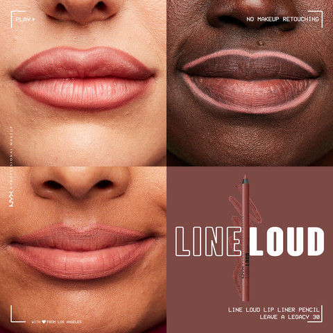 LINE LOUD עפרון תוחם שפתיים עמיד במים - LEAVE A LEGACY 30