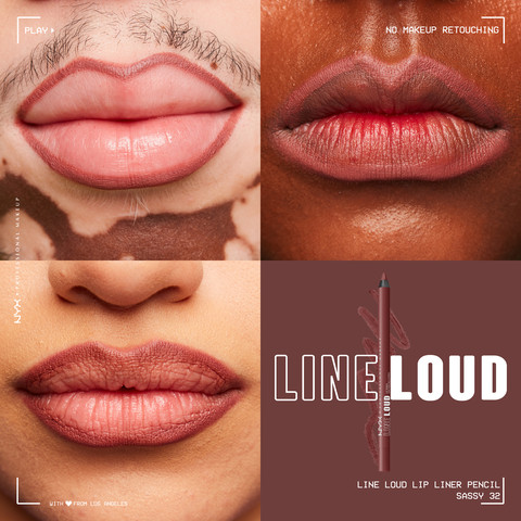 LINE LOUD עפרון תוחם שפתיים עמיד במים - SASSY 32