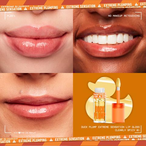 DUCK PLUMP גלוס מנפח שפתיים למראה שפתיים מלאות - CLEARLY SPICY 01