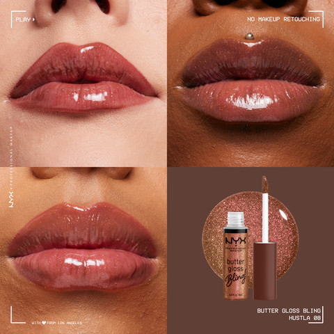 BUTTER LIP GLOSS גלוס מעניק גימור מבריק לשפתיים - 08 HUSTLA