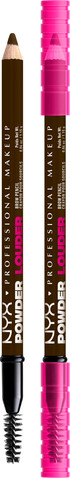 POWDER LOUDER עפרון גבות דו צדדי - ASH BROWN 06