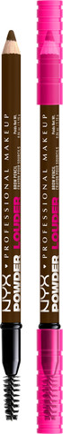 POWDER LOUDER עפרון גבות דו צדדי - ESPRESSO 07