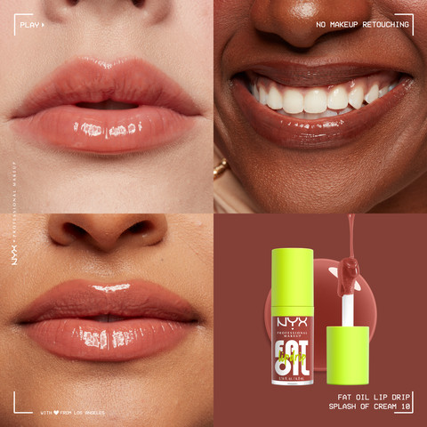 FAT OIL LIP DRIP שמן שפתיים מעניק לחות עד 12 שעות - 10 SPLASH OF CREAM
