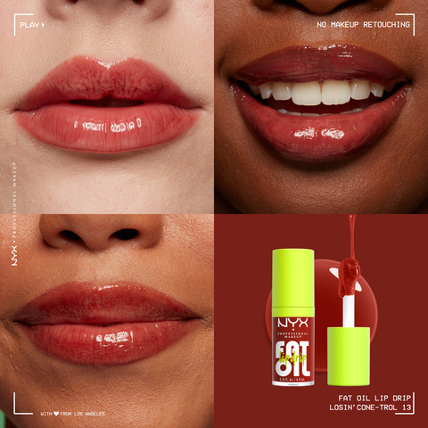 FAT OIL LIP DRIP שמן שפתיים מעניק לחות עד 12 שעות - 13 LOSIN’ CONE -TROL