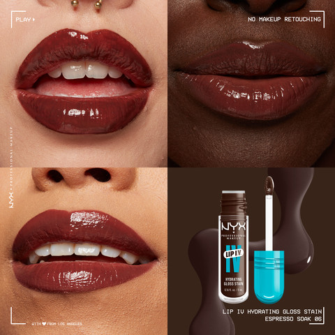 WET SHOT LIP IV גלוס עמיד - ESPRESSO SOAK 06