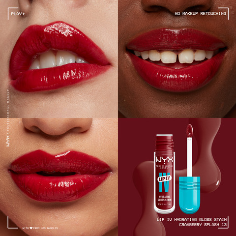 WET SHOT LIP IV גלוס עמיד - CRANBERRY SPLASH 13