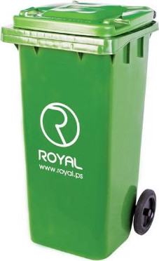 פח אשפה 120 ליטר פח אשפה 120 ליטר עם גלגלים  ROYAL