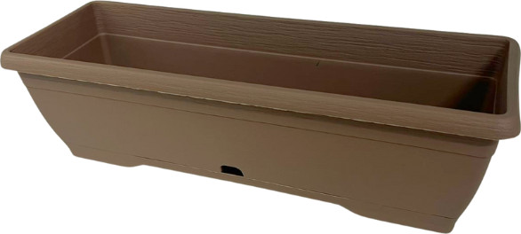 אדנית מיני צבר מלבנית 12.5X35 ס"מ עם תחתית ניקוז מובנית בשלל צבעים צבע Red