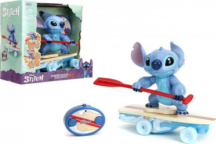 stitch  סטיטש רוכב על סקייטבורד עם שלט רחוק