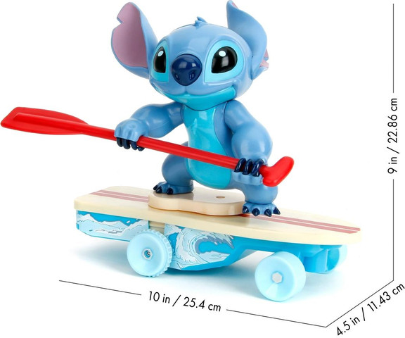 stitch  סטיטש רוכב על סקייטבורד עם שלט רחוק
