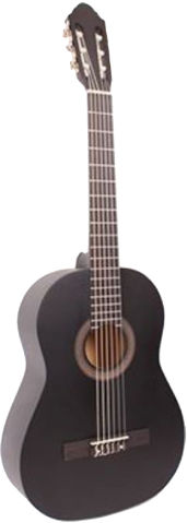 גיטרה קלאסית 3/4 + נרתיק Black מט