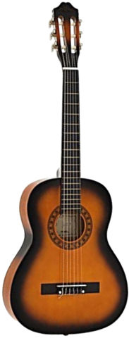 גיטרה קלאסית 3/4 + נרתיק Sunburst מט