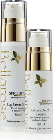 מארז קרם יום SPF15 וקרם צוואר ועיניים