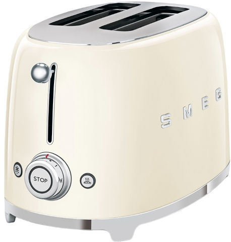 מצנם 2 פרוסות בעיצוב רטרו Smeg סמג TSF01 קרם