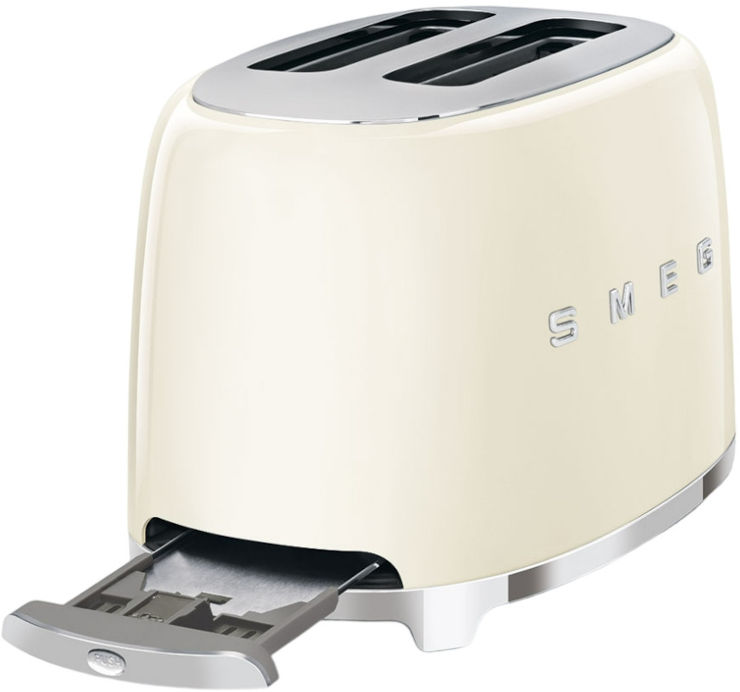 מצנם 2 פרוסות בעיצוב רטרו Smeg סמג TSF01 קרם