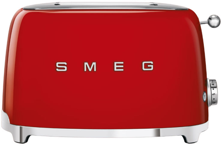מצנם 2 פרוסות בעיצוב רטרו Smeg סמג TSF01 אדום