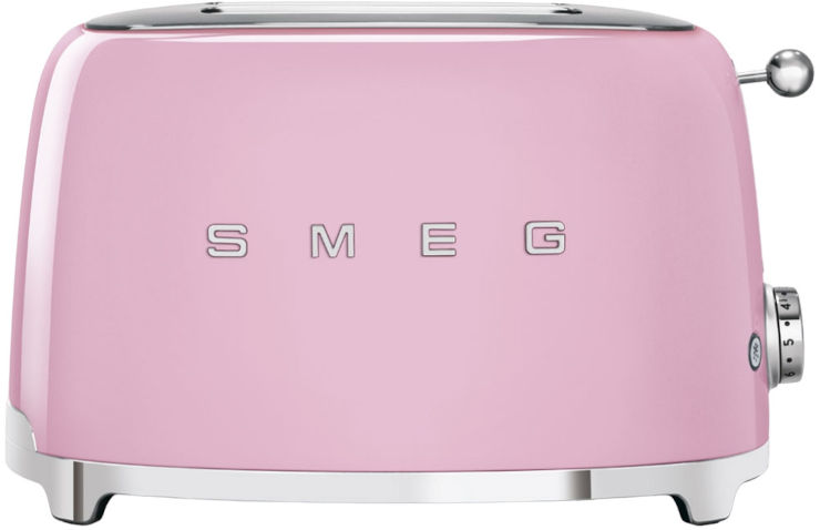 מצנם 2 פרוסות בעיצוב רטרו Smeg סמג TSF01 ורוד