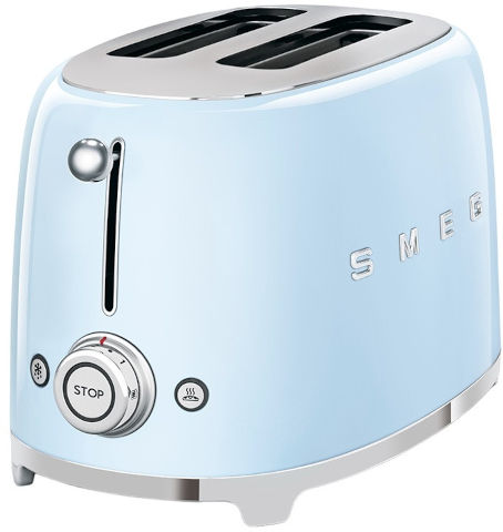 מצנם 2 פרוסות בעיצוב רטרו Smeg סמג TSF01 תכלת