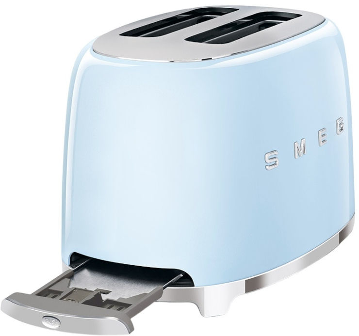 מצנם 2 פרוסות בעיצוב רטרו Smeg סמג TSF01 תכלת