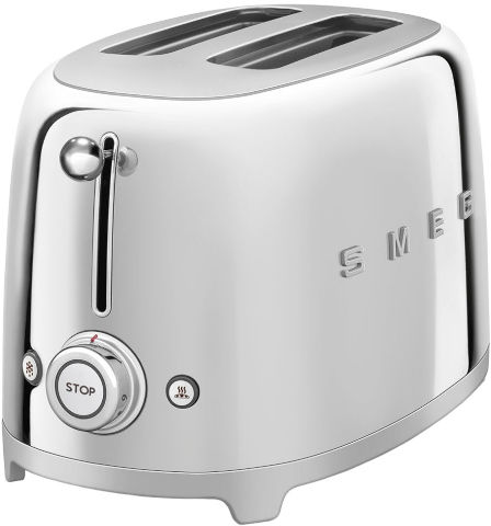 מצנם 2 פרוסות בעיצוב רטרו Smeg סמג TSF01 נירוסטה