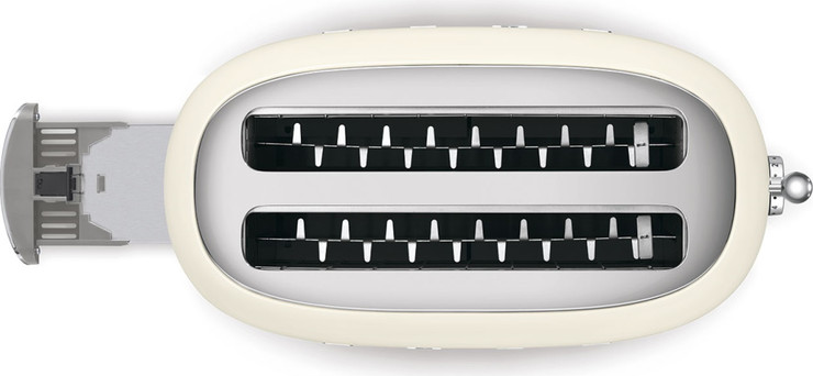 מצנם 4 פרוסות בעיצוב רטרו Smeg סמג TSF02 קרם