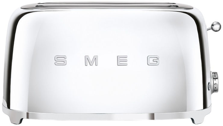 מצנם 4 פרוסות בעיצוב רטרו Smeg סמג TSF02 נירוסטה
