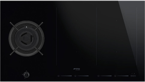 כיריים אינדוקציה משולבים גז 90 ס''מ מבית SMEG סמאג דגם PM6912