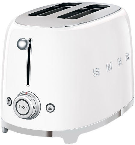 מצנם 2 פרוסות בעיצוב רטרו Smeg סמג TSF01 לבן