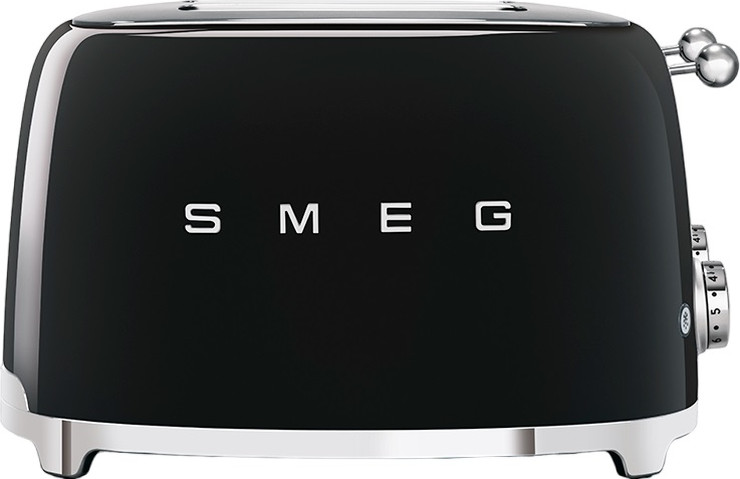 מצנם 4 פרוסות בעיצוב רטרו Smeg סמג TSF03 שחור