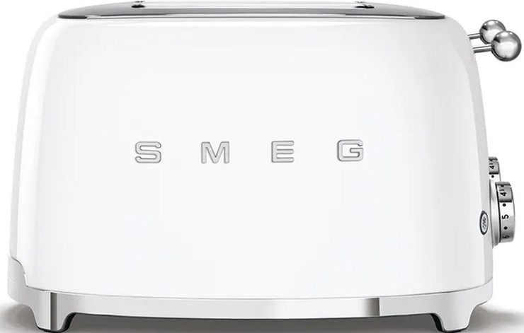מצנם 4 פרוסות בעיצוב רטרו Smeg סמג TSF03WHEU לבן