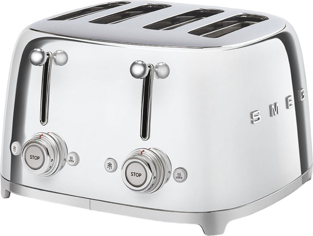 מצנם 4 פרוסות בעיצוב רטרו Smeg סמג TSF03 נירוסטה