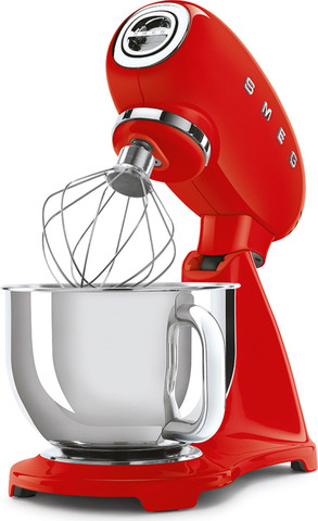 מיקסר מקצועי בעיצוב רטרו 4.8 ליטר Smeg סמג SMF03 אדום