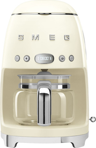 מכונת קפה פילטר 1.4 ליטר Smeg סמג DCF02CREU קרם
