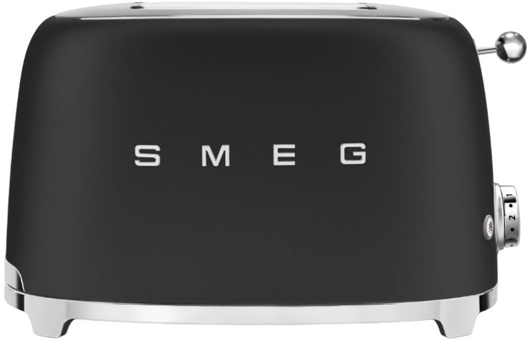 מצנם 2 פרוסות בעיצוב רטרו Smeg סמג TSF01 שחור מט